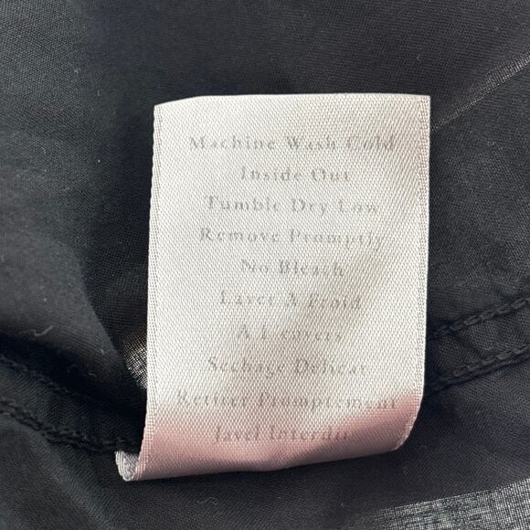 Frank & Eileen Black Cotton Eileen Button Down Top - Picture 10 of 10